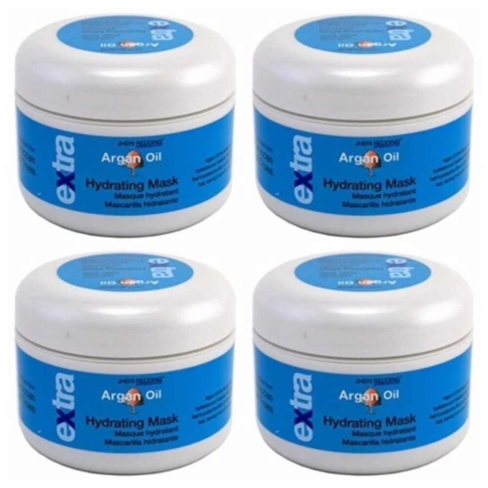 4X Jheri Redding Extra Argan Oil Hydrating Hair Mask 8.3oz Set Of 4 NEW